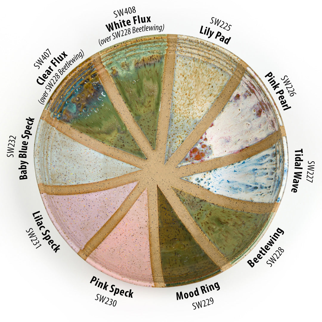 Skvrnitá hnědá hlína, cone 6 – oxidace