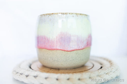 Kombinácia K10: Pearl White (Spectrum) · Snow · Sunbeam (Amaco) · Bougainvillea (Spectrum)