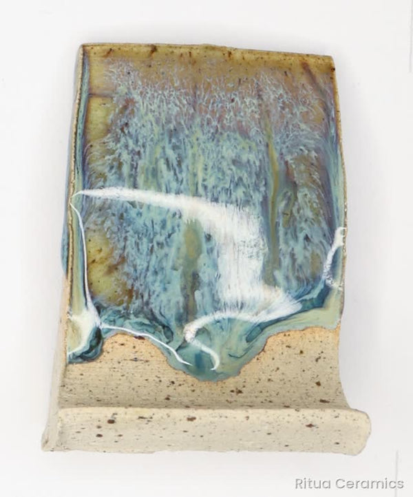 Kombinácia N5: Sandstone (Mayco) · Blue Lagoon (Amaco)
