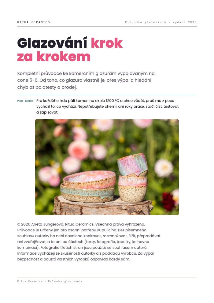 Úvodná strana Sprievodcu glazovaním